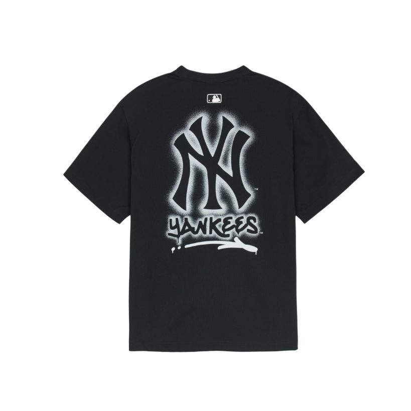 New MLB Basic New York Yankees T-Shirt Unisex Black 3ATSB0353-50BKS