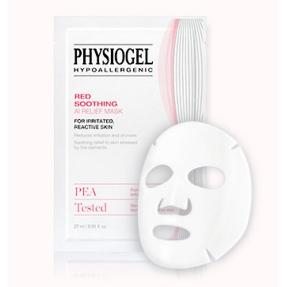 Physiogel Red Soothing AI Relief Mask, 1 Sheet, 6 Count