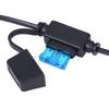 Universal Motorcycle SAE to Dual USB Waterproof Phone GPS Charger Kit Cable Adapter Inline Fuse
