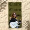 Singer Clairo Claire Cottrill Towel Polyester Beach Towel Quick Dry Sand Free Bath Towel for Summer Pool Travel Vacation