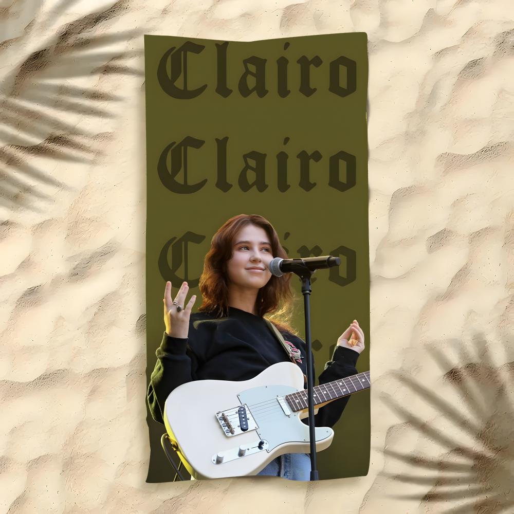 Singer Clairo Claire Cottrill Towel Polyester Beach Towel Quick Dry Sand Free Bath Towel for Summer Pool Travel Vacation