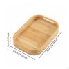Bamboo Serving Tray Versatile Rectangular Food Smooth for Kitchen, Dining Room S