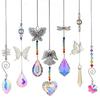 Set of 7 Window Crystal Prism Suncatchers