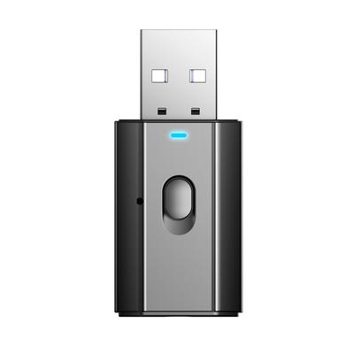 USB Bluetooth kompatibilní adaptér 5.0 Bezdrátový hudební audio vysílač přijímač Handsfree Jemný design Odolný