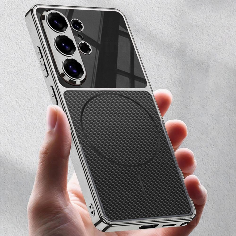 New Luxury Plating Magnetic Matte Phone Case For Samsung Galaxy S26 Ultra Lens Protection Thin PC Shockproof Bumper Cover
