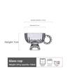 Summer Luxury Glass Cup Transparent Cold Drink Coffee Cup Ins Ice Cream Cup High-end Home Use