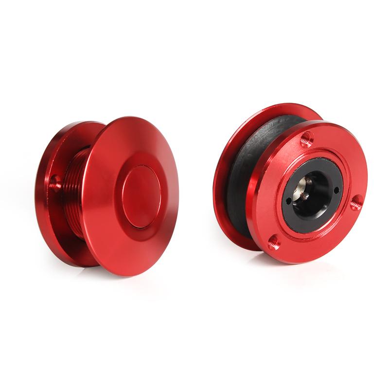 2 szt. Uniwersalny Zestaw Klipsów Blokujących Maskę z Przyciskiem Billet Szybkozamykacz do Samochodu Nowy Dla FORD Mustang 4.6L V8 96-04