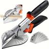 45-135 Degree Adjustable Miter Cutter – Multi-Angle Scissors for Plastic, PVC, Molding Trim, Wall Panels