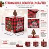 24-Pack Table Ornament Christmas Gift Treat Box Paper Xmas Dessert Box  for Xmas Event