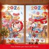 Glass Stickers New Year Window Stickers New Year Static Window Stickers  Festive Decor