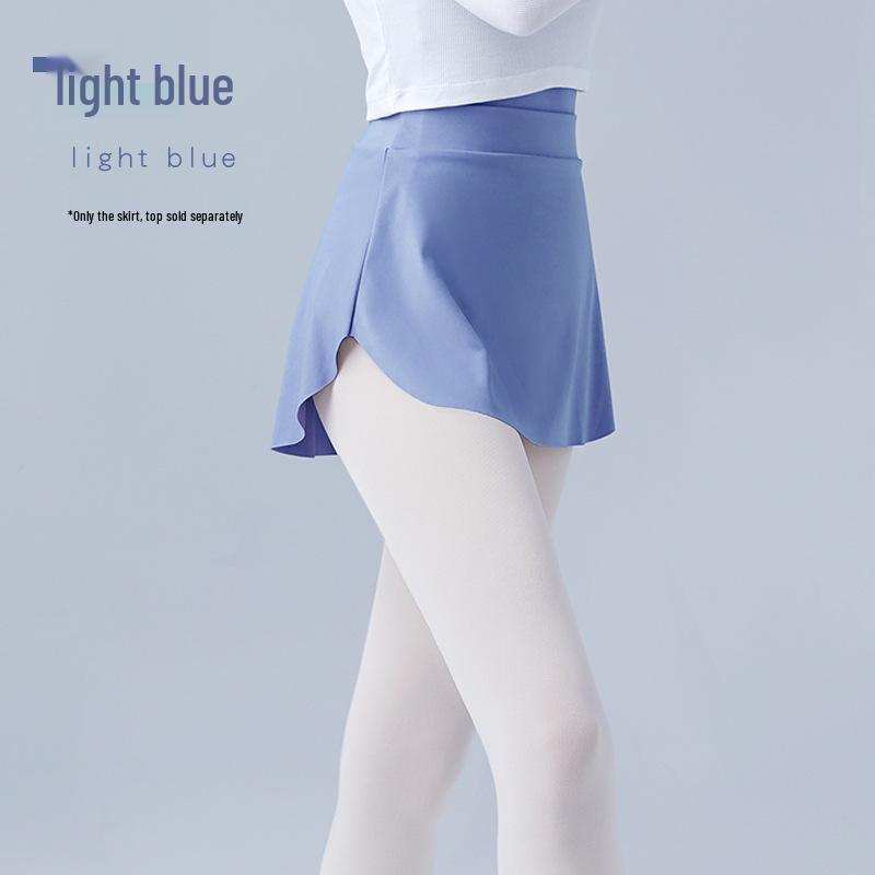 Adult Women's Ballet Dance Practice Slimming Half-Length Skirt with Side Slit