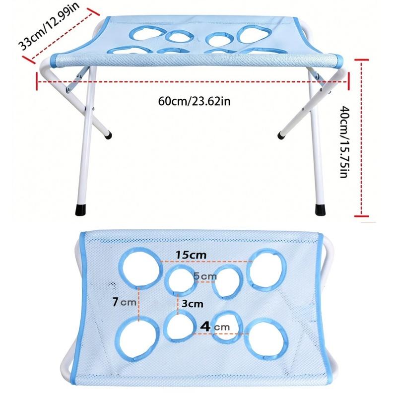 Foldable Pet Bathing Stand for Small Medium Dogs Cats Breathable Mesh Anti-Slip Grooming Fixed Rack Table