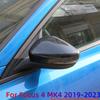 Rearview Side Mirror Cover for Ford Focus MK4 2019-2025 ABS Wing Cap Sticker Exterior Door Rear View Case Trim Carbon Fiber Look