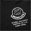 Moncler Logo Pattern Cotton Fleece Lined Hooded Sweatshirt Men's Black F20928G71910V8187999