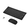 Slim 2.4GHz Wireless Keyboard and Mouse Kit for Desktop Laptop Black