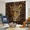 Creative Leopard Print Curtains, Pole Bag Bedroom and Living Room, Home Decoration, Room Decoration