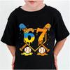 Kids' Boys' Patterned Soccer Fun T-Shirt Crew Neck Short Sleeve Outdoor Apparel