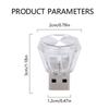 Car Cigarette Lighter USB Atmosphere Light LED Mini Colorful Night Light Wiring-Free Car Interior Lighting Accessories Supplies