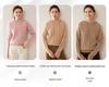 Women's 2024 High-End Hooded Cashmere Argyle Sweater