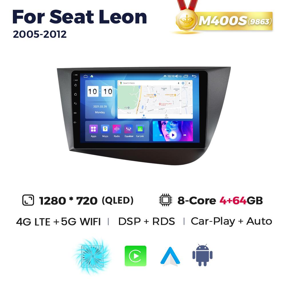 8-Core 8+256G Android Car Radio Stereo For Seat Leon 2 MK2 LHD 2005-2012 Video Player GPS Auto Wireless Carplay 2Din Head Unit