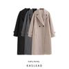 Kaslead New Arrival Women's Clothing Fashion Style Fashion Minimalist Loose Wide Version Long Soft Woolen Coat Outerwear
