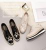 Spring 2024 Tied Round-headed Thick-soled Muffins with Raised Slopes, Women Casual British Style Small Leather Shoes. HZB