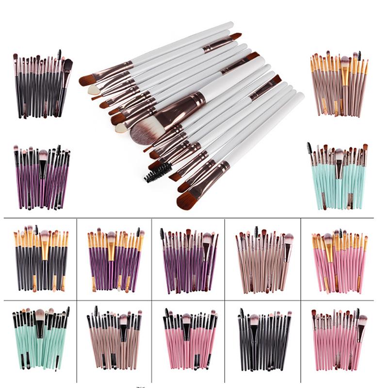 LAMUSELAND 15 Pcs/Set Makeup Brush Face Brush Make Up Tool