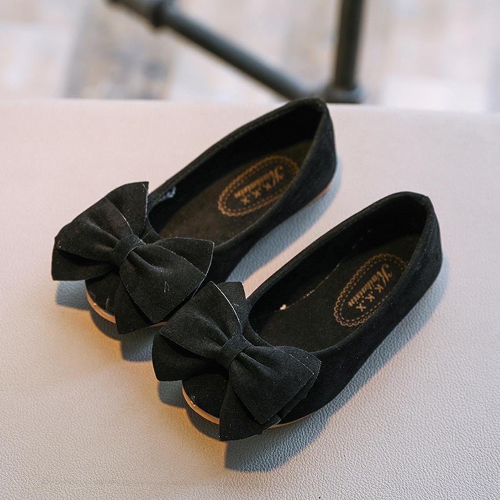 Kinder Mädchen Baby Mädchen Schleife Student Einzel Weiche Tanz Prinzessin Schuhe