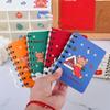 Loose-leaf Mini Notebook Cute Side-flip Coil Book 40sheets Christmas Coil Notepad  Office Supplies