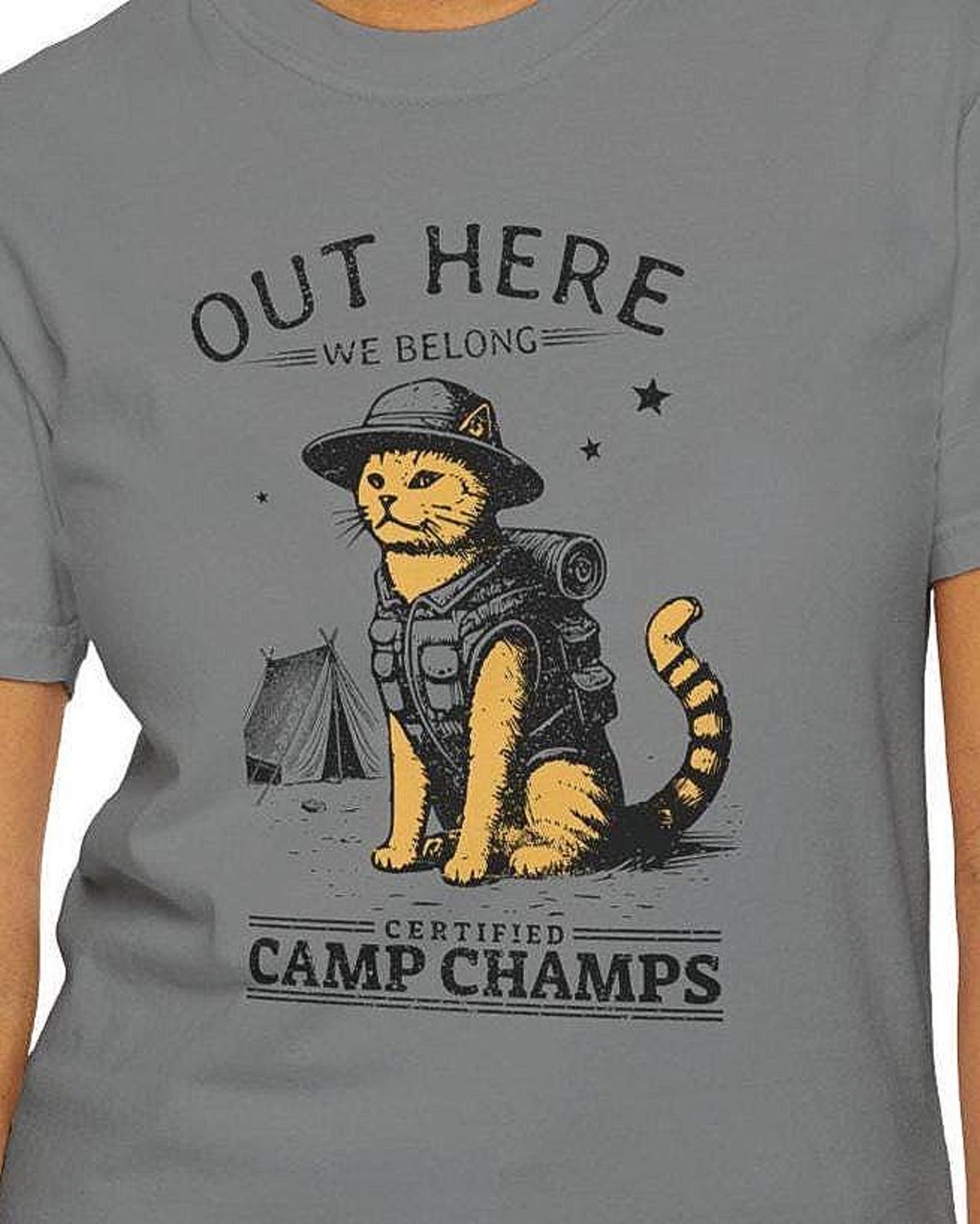Camping Cat Outdoor Adventure Shirt 3XL