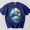 Weißer Hai Shirt, Comfort Colors T-Shirt, Ozean Tierwelt Grafik Top, Vintage Meeres Tier T-Shirt, Retro Strand Streetwear