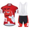 New Cartoon Color Outdoor Bicycle Riding Clothes Road Bike Mountain Short Sleeve Set Factory