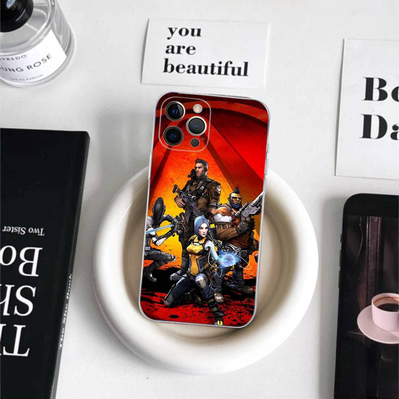 

Game B-Borderlands For IPhone 17 16 15 14 13 12 11 Pro Max Plus Transparent Soft TPU Phone Cover iPhone 17 Pro