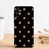 Coque de téléphone à pois style V-Vintage pour Samsung Galaxy A73, A72, A71, A70, A53, A52, A51, Autres Housse souple noire