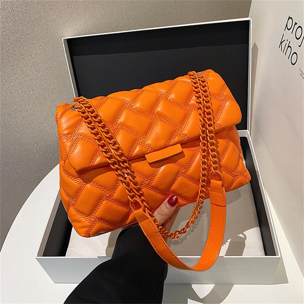 Damestas van KG Sewing Fashion met ketting, schoudertas, crossbodytas van PU-leer.