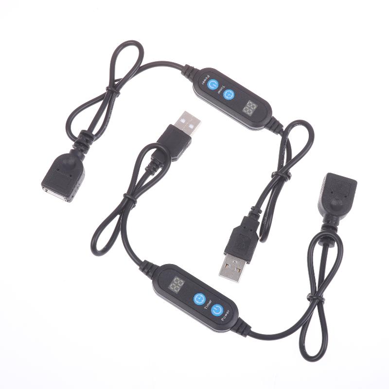 Digital Timer Cable Switch Auto Cut-off USB Connector for LED Strips and Motors