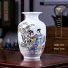 Modern Minimalist Ceramic Vase for Dried Flowers - Porcelain Ornament for Living Room Decor