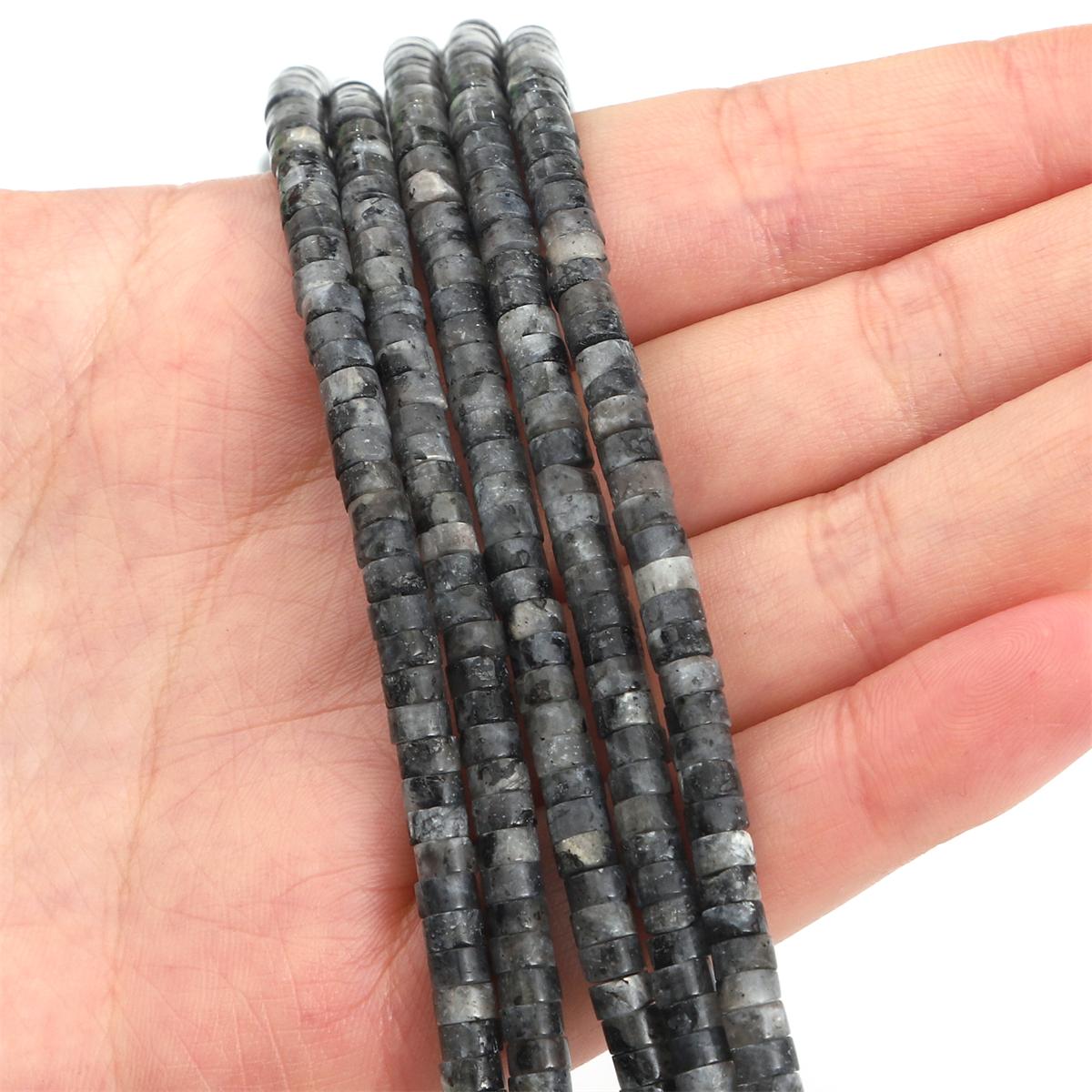 

2x4 мм бирюзовые агаты нефритовые бусины-разделители плоские круглые бусины из натурального камня аметист тигровый глаз бусины для изготовления ювелирных изделий DIY браслет ожерелье серьги Black Spectrolite