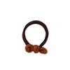 Nago Korean-Style Girls' Bow Hair Tie - Simple, Durable, High-Elastic Double Ponytail Holder