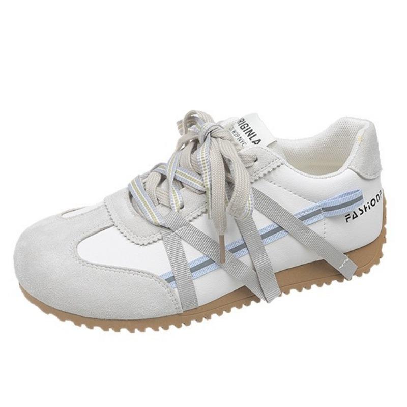 Soft leather mesh breathable women's summer new retro pink soft sole soft surface running net shoes