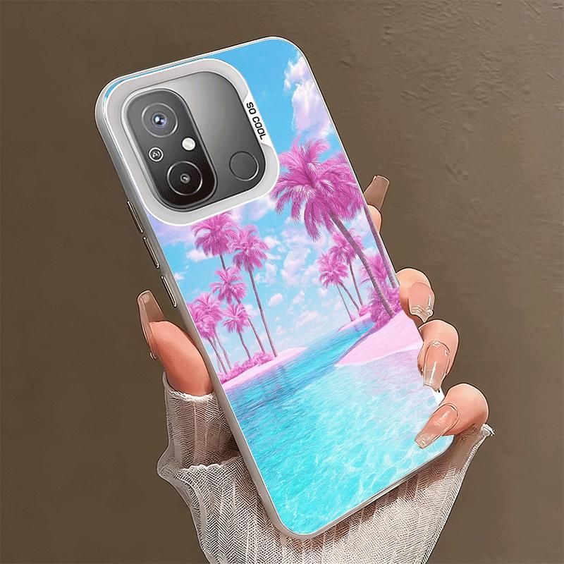 

Pink Sunset Beach Dreamy Scenery Soft Phone Case for Xiaomi Redmi 15C 15 14C 13C 12C Poco X5 X6 X7 Pro X3 F8 F7 Ultra M8 13 12 C Xiaomi Poco F8 Ultra