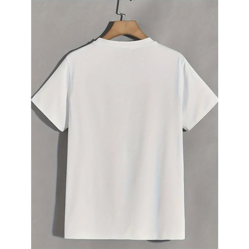 Men'S Trendy Crew Neck T-shirt | Versatile Short-Sleeved, Suitable for Travel/Summer/Beach, Fitness/Running/Training