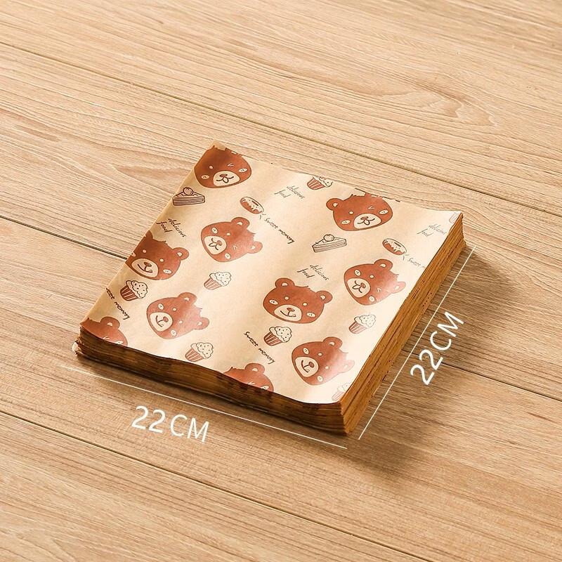 Food Grade Oil-Absorbing Little Bear Snack Paper