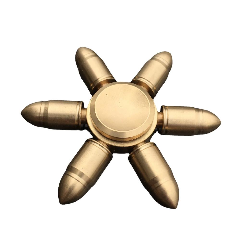 Fidget Spinner aus reinem Kupfer, abnehmbares Design, Metall-Handspinner, 188 Edelstahlkugellager, Antistress-Spielzeug für Erwachsene