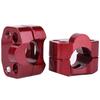 Aluminum Alloy 28mm 1 1Celsius8  Motorcycle Handlebar Handle   Bar Mount Clamps Riser Red