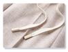 2024 New Beige Wool Blend Women's Wide-Leg Pants - Autumn/Winter Casual Straight-Leg Style