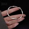 Adjustable Bracelet Lady Opening Simple Style Smooth Polished Copper Charm