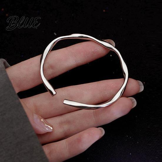 Adjustable Bracelet Lady Opening Simple Style Smooth Polished Copper Charm