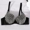 Punk Y2k Rivet Bra Shockproof Underwear for Women Intimates Push Up Bra  Summer