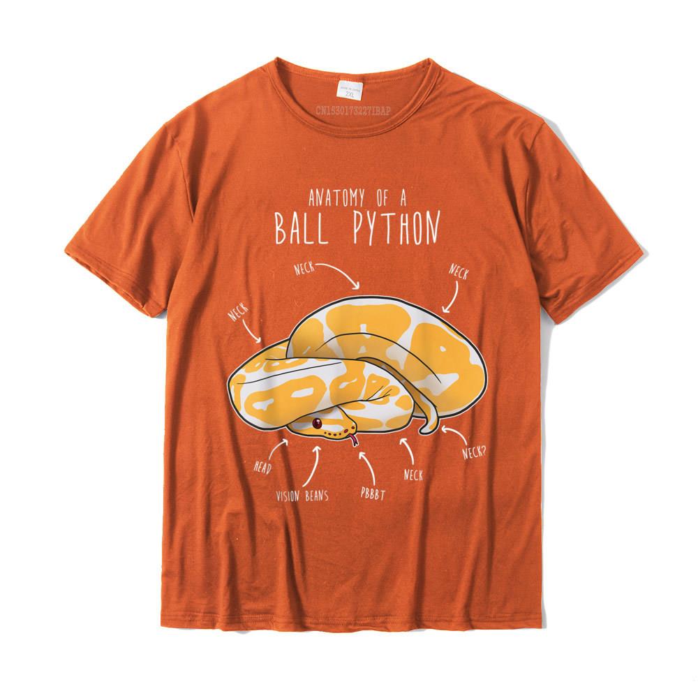 Anatomy Of An Albino Ball Python Funny Reptile Snake Lover TShirt Fashionable Male T Shirt Casual T Shirts Cotton Normal